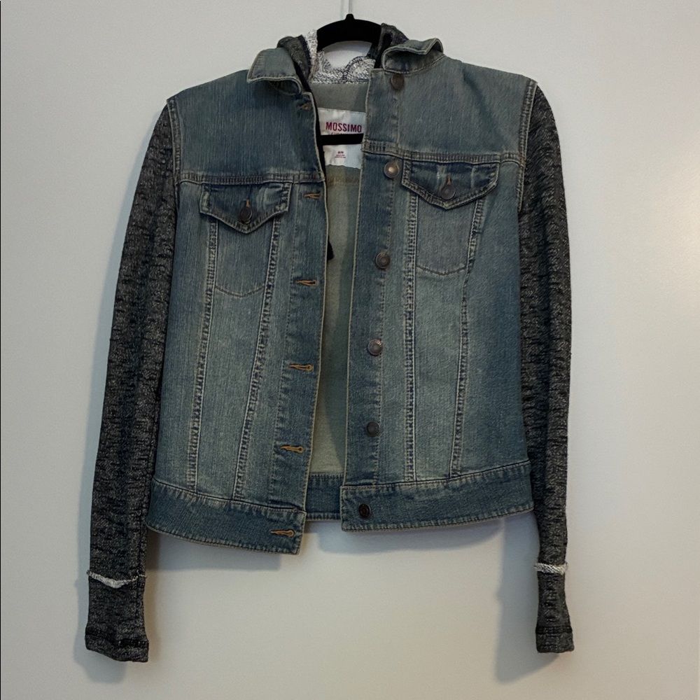 Mossimo Supply Co. Women's Blue and Gray Jean Jacket